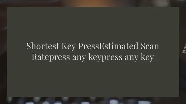 Video thumbnail for 键盘延迟测试 |响应时间和轮询率