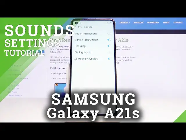 'Video thumbnail for How to Enable Touch Sounds in Samsung Galaxy A21s - Customize Sound Settings'