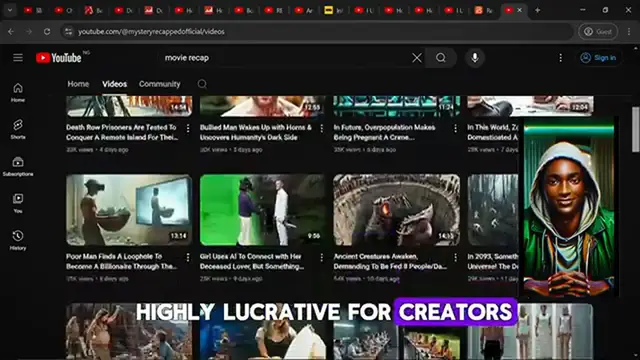 Video thumbnail for How To Create VIRAL MONETIZABLE Movie Recap Videos With New AI