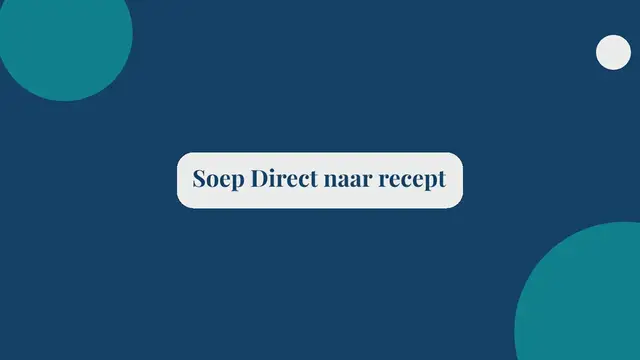 Video thumbnail for Makkelijke en snelle vegetarische groentesoep