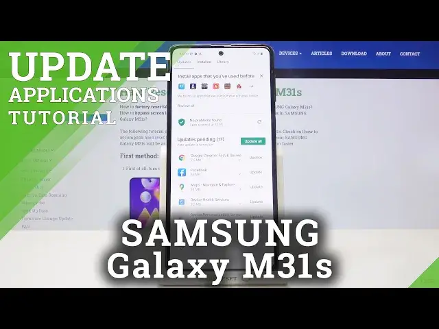'Video thumbnail for How to Update Apps on SAMSUNG Galaxy M31s – Auto Update Apps'