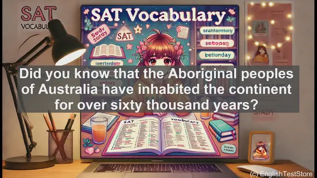 Video thumbnail for 5000 Must Know SAT Vocabulary - SAT Vocabulary: Understanding 'Aborigines'