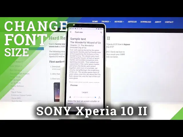 'Video thumbnail for How to Change Font Size in SONY Xperia 10 II – Font Settings'