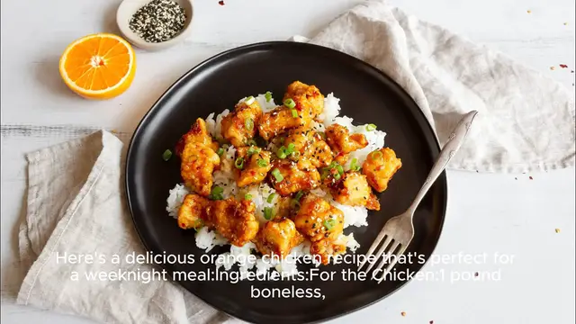 Video thumbnail for Orange chicken recipe