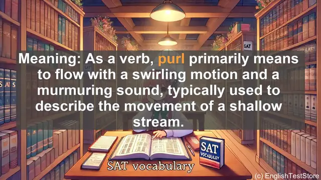 Video thumbnail for 5000 Must Know SAT Vocabulary - Purl: The Gentle Flow in Nature and Knitting