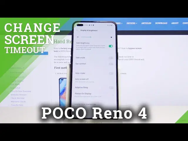 'Video thumbnail for OPPO Reno4 Change Screen Timeout'