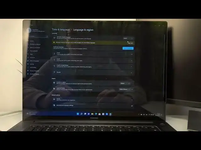 Video thumbnail for HUAWEI MateBook 16s - How To Change Language