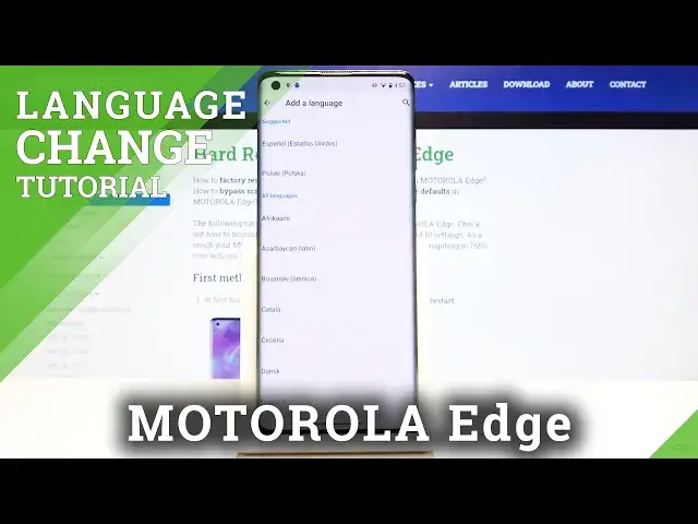 'Video thumbnail for How to Change Language in MOTOROLA Edge'