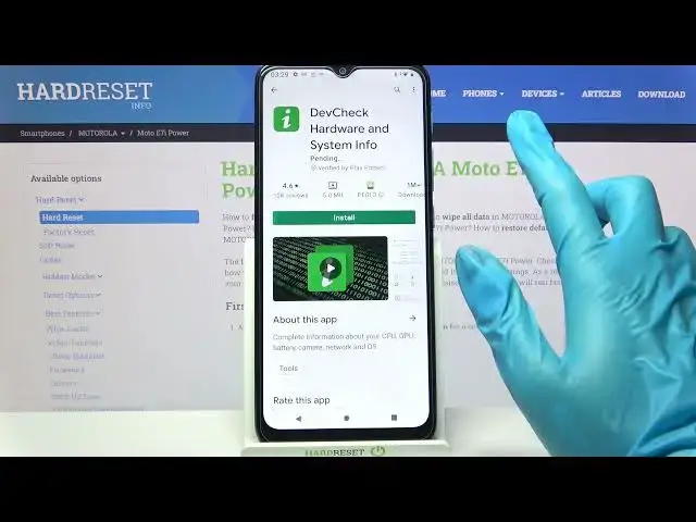 'Video thumbnail for How to Check Device Specifications in Motorola Moto E7i Power - Install DevCheck App'