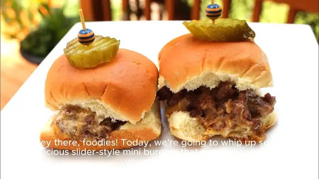 Video thumbnail for Slider-Style Mini Burgers Recipe