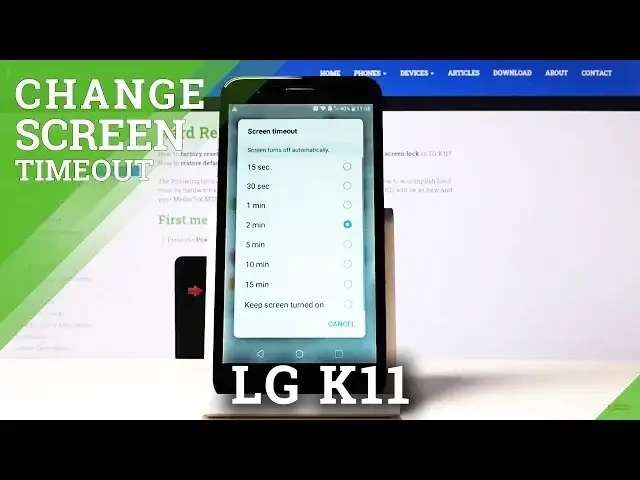 'Video thumbnail for How to Set Up Screen Timeout on LG K11– Screen Sleep Time'