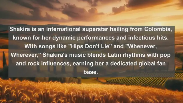 Video thumbnail for Colombian Cadence: Top 10 Renowned Singers Shaping Colombia's Musical Landscape