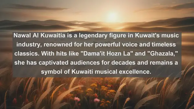 Video thumbnail for Harmonic Elegance: Top 10 Famous Singers in Kuwait
