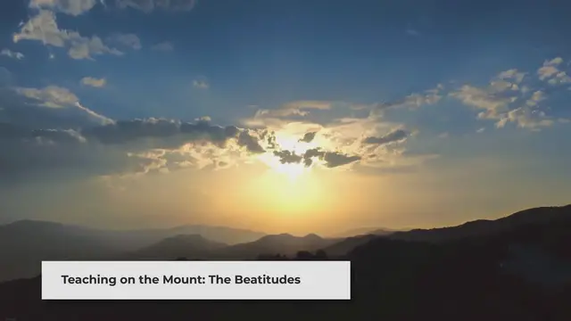 Video thumbnail for The Gospel of Matthew - The Beatitudes | Matthew Chapter 5 : 1 - 12
