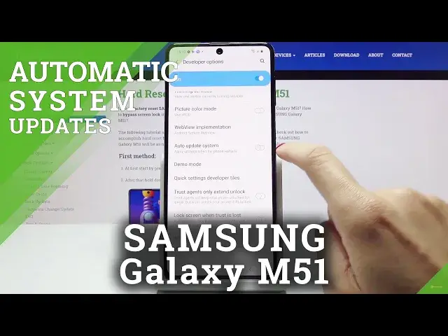 'Video thumbnail for How to Enable Automatic System Updates in SAMSUNG Galaxy M51 – Auto Update'