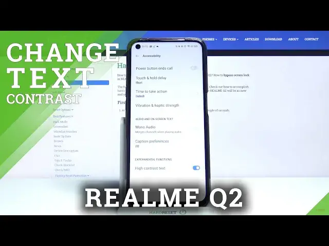 Video thumbnail for How to Activate High Contrast Text on REALME Q2 – Text Brightness Settings