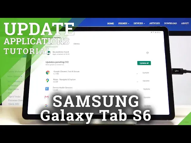 'Video thumbnail for How to Update Apps in SAMSUNG Galaxy Tab S6 – Download Latest App Version'