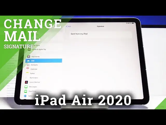 Video thumbnail for How to Set Up Mail Signature on iPad Air 2020 – e-Mail Settings
