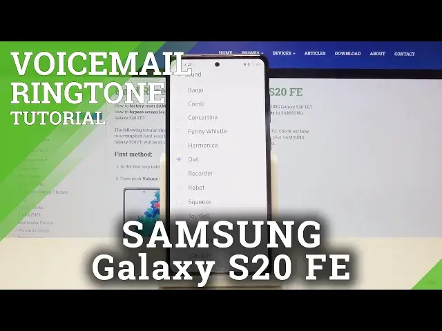 'Video thumbnail for How to Change Voicemail Notification Sounds in SAMSUNG Galaxy S20 FE – Voicemail Customization'