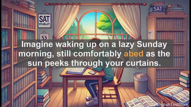 Video thumbnail for 5000 Must Know SAT Vocabulary - SAT Vocabulary: Understanding the Word 'Abed'