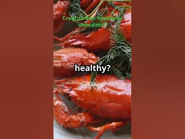 'Video thumbnail for Crawfish boil: healthy or unhealthy? #Seafood #HealthyEating #SouthernFood'