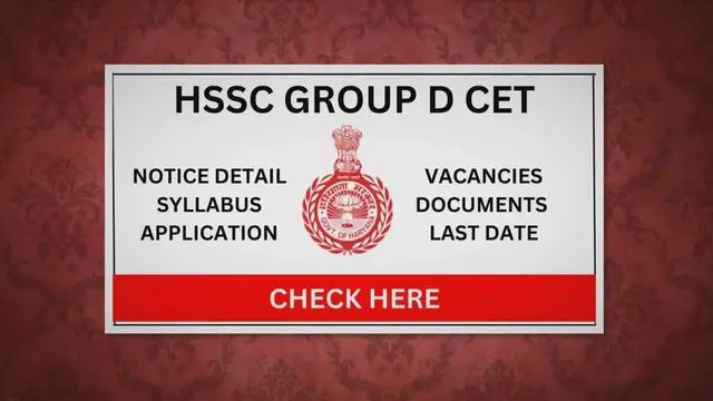 'Video thumbnail for HSSC GROUP D EXAM 2023: APPLY NOW, SYLLABUS, EXAM DATE SCHEDULE!! » Pakki Sarkari Jobs'