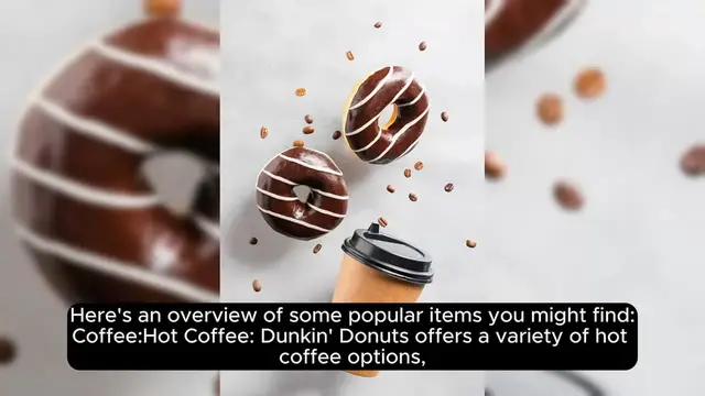 Video thumbnail for Dunkin' Donuts Menu