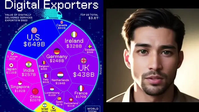 Video thumbnail for 20 Largest Digital Exporters In The World (2025)