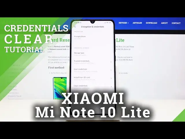 'Video thumbnail for How to Clear Credentials in XIAOMI Mi Note 10 Lite – Restore Licenses'