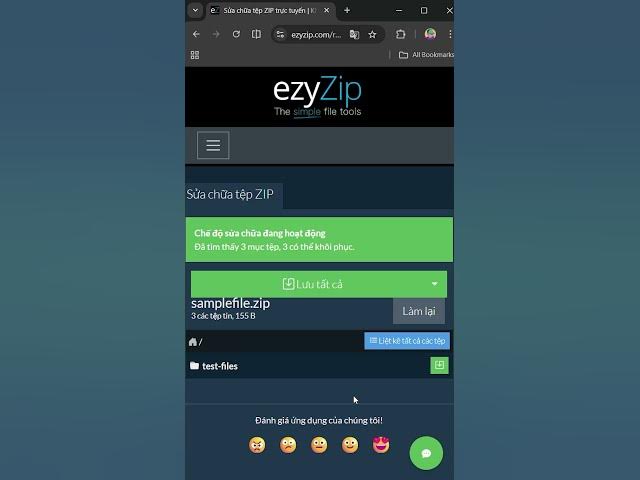 Video thumbnail for 📦 Cách Sửa Chữa Tệp ZIP Bị Hỏng Trực Tuyến Miễn Phí | Không Cần Cài Đặt Phần Mềm