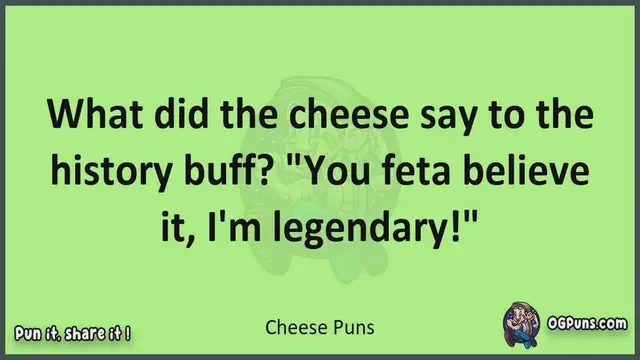 Video thumbnail for Cheese - Jokes, Puns, Wordplays, and Laughter