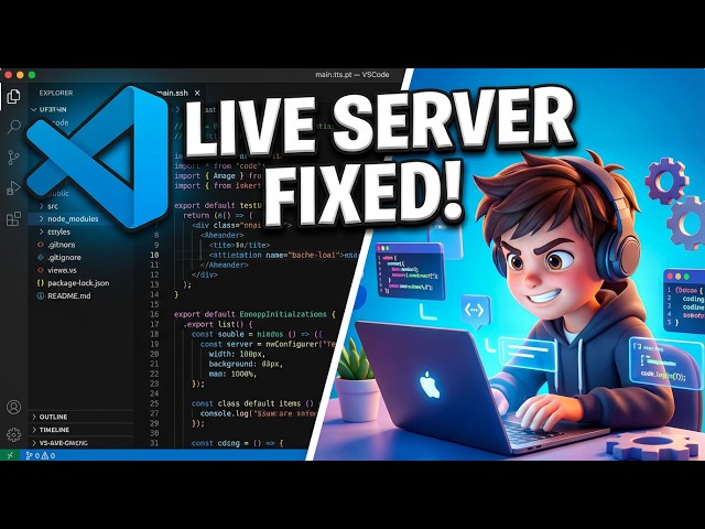 Video thumbnail for How to Fix & Solve VSCode Live Server Not Opening & Working Full Tutorial in 2026-27