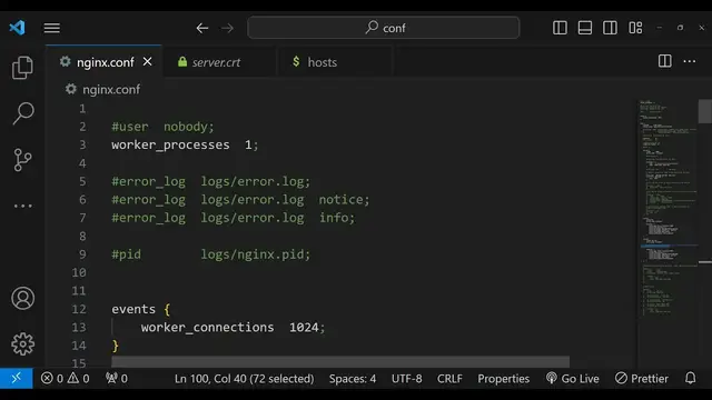 Video thumbnail for How to Run Node.js Express App in Nginx Server and Install SSL on Localhost Using OpenSSL in Windows