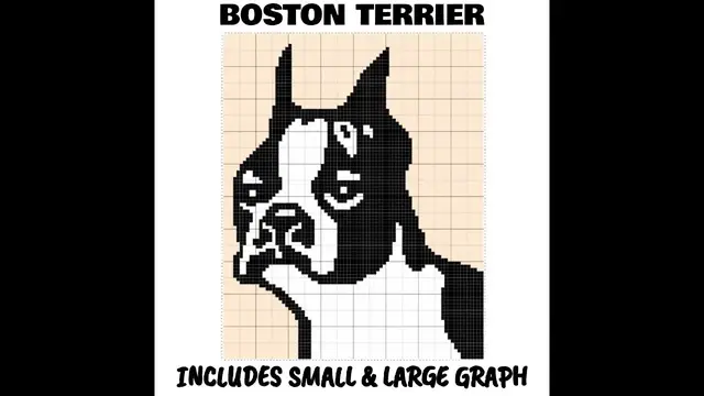 Video thumbnail for Boston Terrier C2C & Tapestry Crochet Pattern & Chart by Magic Yarn Pixels
