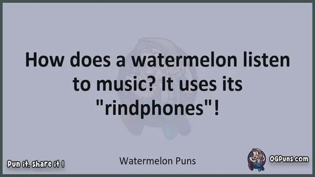 Video thumbnail for Watermelon - Jokes, Puns, Wordplays, and Laughter