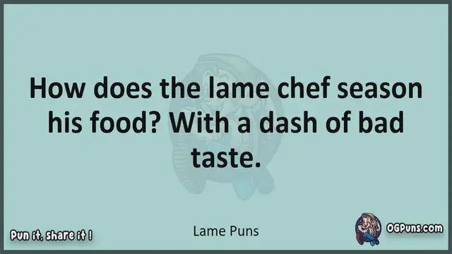 Video thumbnail for Lame - Jokes, Puns, Wordplays, and Laughter