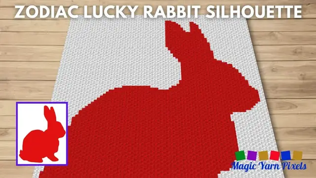 Video thumbnail for FREE GRAPH Zodiac Lucky Rabbit Silhouette C2C & Tapestry Crochet Pattern | Magic Yarn Pixels