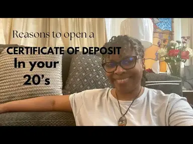 'Video thumbnail for Reasons to open a Certificate Of Deposit in your 20s # #CDs #PersonalFinance #LowRiskInvesting'