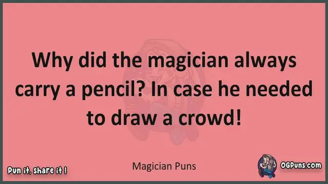 Video thumbnail for Magician - Jokes, Puns, Wordplays, and Laughter