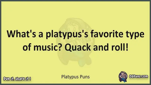 Video thumbnail for Platypus - Jokes, Puns, Wordplays, and Laughter