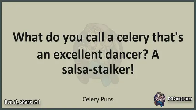 Video thumbnail for Celery - Jokes, Puns, Wordplays, and Laughter