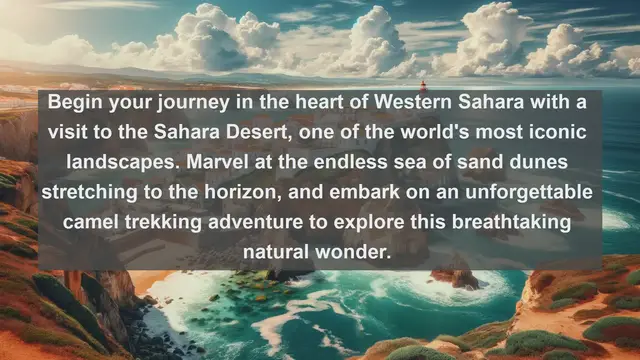 Video thumbnail for "Discover the Hidden Treasures of Western Sahara: Top 10 Must-Visit Places | Explore the Enigmatic Beauty of the Desert"
