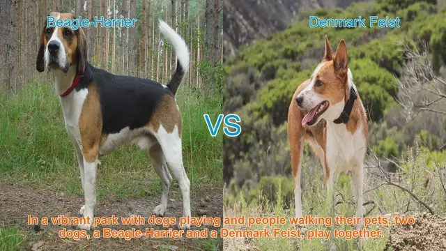 Video thumbnail for Beagle-Harrier vs. Denmark Feist: A Comparison of Two Playful Breeds