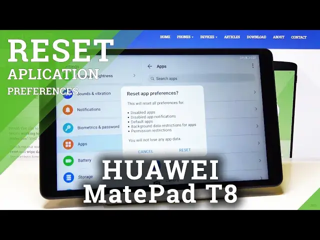 'Video thumbnail for How to Reset App Preferences in HUAWEI MatePad T8 – Find App Section'