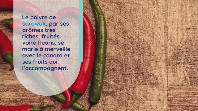 Video thumbnail for Magret de canard au poivre de Sarawak et sa compotée de fruits caramélisés