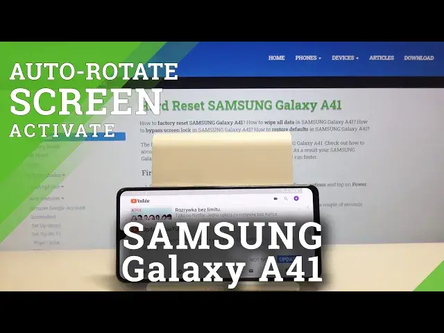 'Video thumbnail for How to Activate Auto Rotation in SAMSUNG Galaxy A41 – Turn Screen'