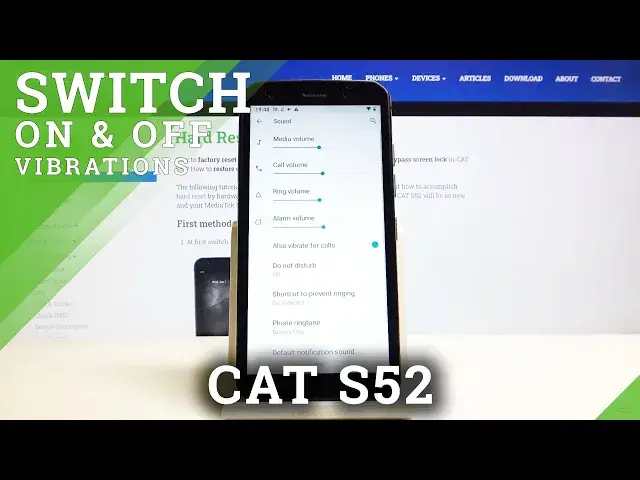 'Video thumbnail for How to Enter Vibration Settings in CAT S52 – Change Vibration'
