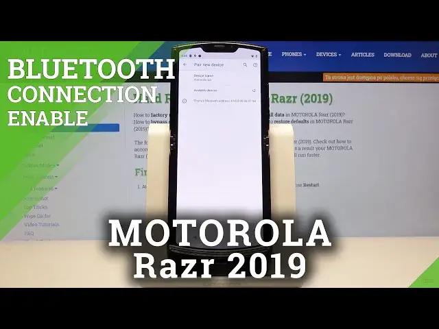 'Video thumbnail for How to Connect MOTOROLA Razr 2019 with Device via Bluetooth – Wireless Connection'