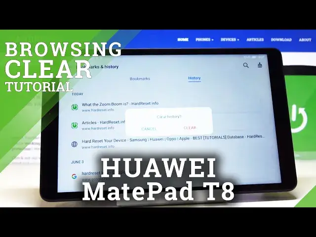 'Video thumbnail for How to Clear Browsing Data in HUAWEI MatePad T8 – Delete Browser History'
