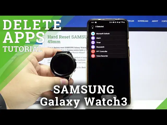 Video thumbnail for How to Delete Applications on SAMSUNG Galaxy Watch 3 – Erase App Data